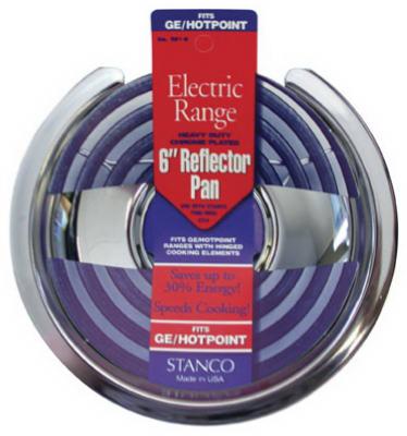 6" CHR Refl Pan For GE