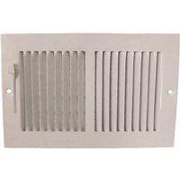 REGISTER BASEBOARD 10X6IN WHT