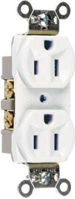 15A WHT HD DPLX OUTLET