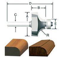 1/2R ROUNDOVER ROUTER BIT 2BB