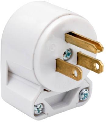 WHT 8POS 3WIRE ANG PLUG