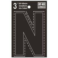 LETTER HOUSE N 3IN  VINYL BLK