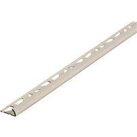 EDGING TILE CAP PVC WH 3/8X96