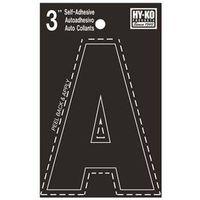 LETTER HOUSE A 3IN  VINYL BLK