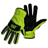 GLOVES MECHANIC HIVIS GREEN XL