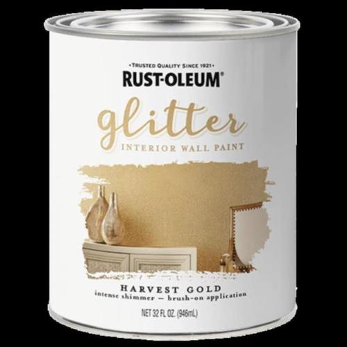 GLITTER INTERIOR HARVEST GOLD WALL PAINT