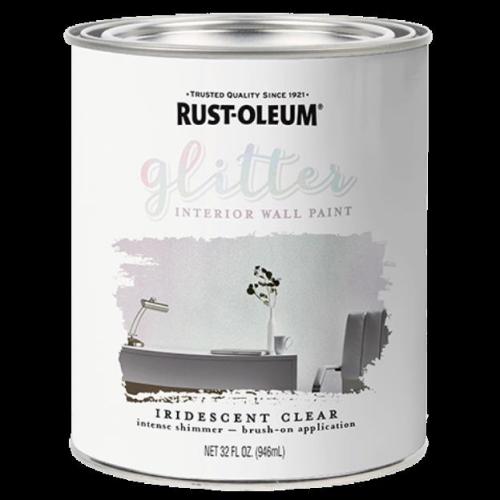 GLITTER INTERIOR IRIDESCENT CLEAR WALL PAINT