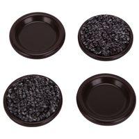 CARPETED CUPS RND 1-3/4IN BRN