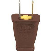 15A/125V BRWN PLAST POLZD PLUG