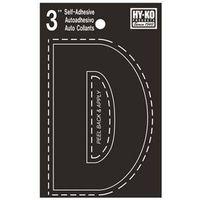 LETTER HOUSE D 3IN  VINYL BLK