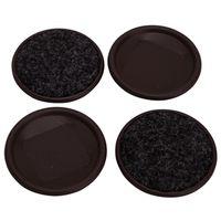 CARPETED CUPS RND 2-3/8IN BRN