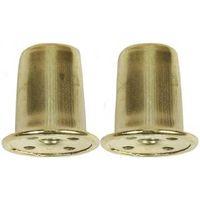 FINIAL TOP HAT 1IN BRASS FIN