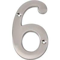 NUMBER HOUSE 6 ZNC 4IN SAT NKL