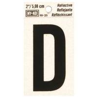 LETTER HOUSE D 2IN REFL BLK