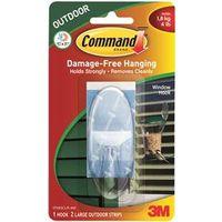 HOOK WINDOW OUTDOOR CLEAR LRG