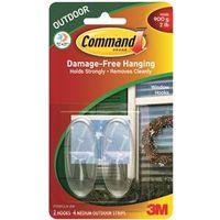HOOK WINDOW OUTDOOR CLEAR MED