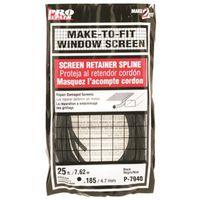 SPLINE .185 BLACK 25FT