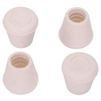 LEG TIP RUBBER 1/2 INCH WHITE
