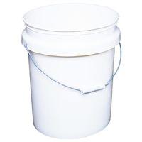 PAIL W/METAL HDL .70MIL WHT 5G