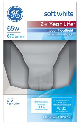 GE 65W Ind FLD Bulb