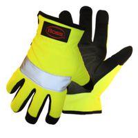 GLOVES MECHANIC HIVIS REFLEC L
