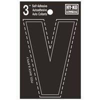 LETTER HOUSE V 3IN  VINYL BLK