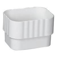 CONNECTOR DOWNSPOUT WHT 2X3IN