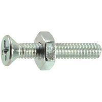 SCRW MACH PH ZN W-NUT 8-32X1