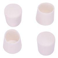 LEG TIP PLASTIC 1/2 INCH WHITE