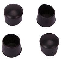LEG TIP PLASTIC 1/2 INCH BLACK