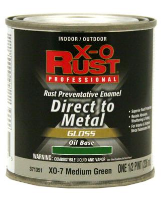 XO 1/2PT GRN OIL BASE