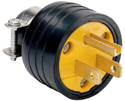 15A BLK RESID HD PLUG