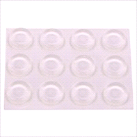 BUMPER DOME CLR SELFSTIK 1/2IN