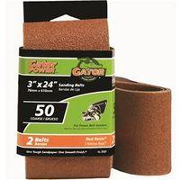 3X24IN 50GRIT ALUM OX BELT 2PK