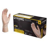 GLOVE VNYL PWDFRE CLR 4MIL MED