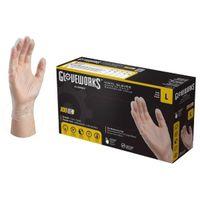 GLOVE VNYL PWDRFREE CLR 4MIL L