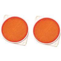 REFLECTOR NAIL-ON 3-1/4IN AMBR