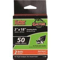 3X18IN 50GRIT ALUM OX BELT 2PK