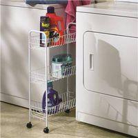 CART 3-TIER UTILITY STLFRM WHT