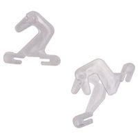 HOOKS CEILING TRACK CLEAR 2PC