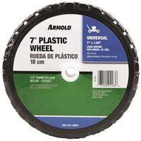 MOWER WHEEL PLSTC HUB 7X1.50IN