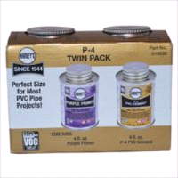 PVC CEMENT/PRIMER TWIN PK 8 OZ
