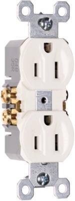 15A WHT STD DPLX OUTLET