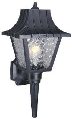 8" SQ BLK Wall Lantern