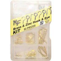 HOOK/EYE ASSORTMENT 92PCS
