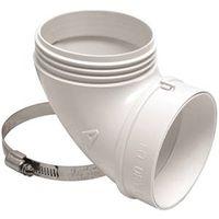 ELBOW VENT KIT 90DEG WHT