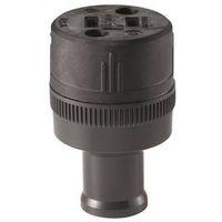 CONNECTOR W/CRD CLMP 15A 125V