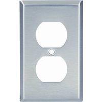 WALLPLATE 1 GANG DPX SS 1/PK