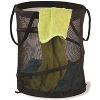 HAMPER MESH POP OPEN LRG BLK