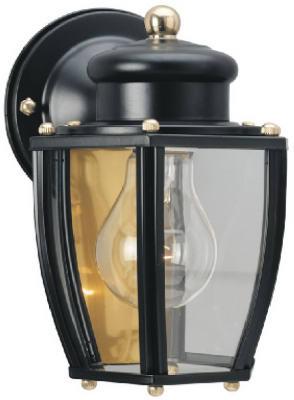 6" BLK Wall Lantern